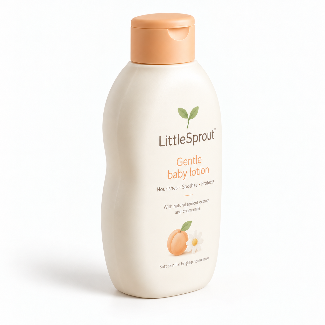 Gentle baby lotion — side