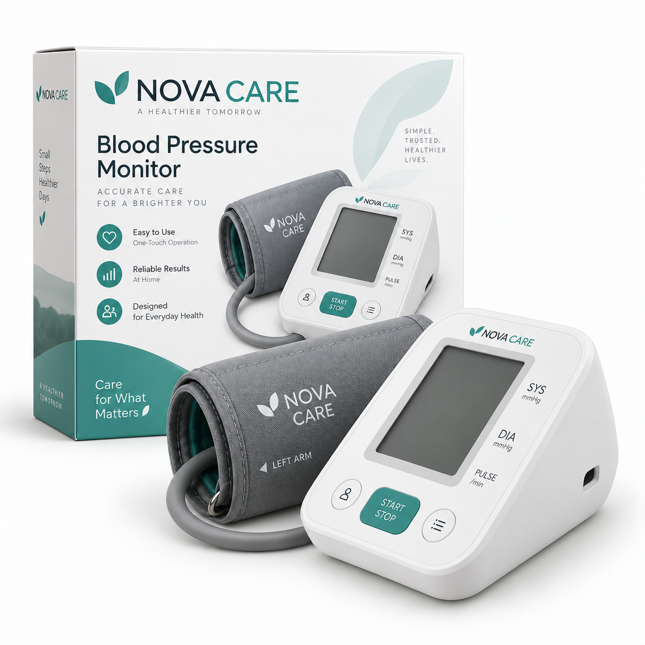 Home BP monitor — side
