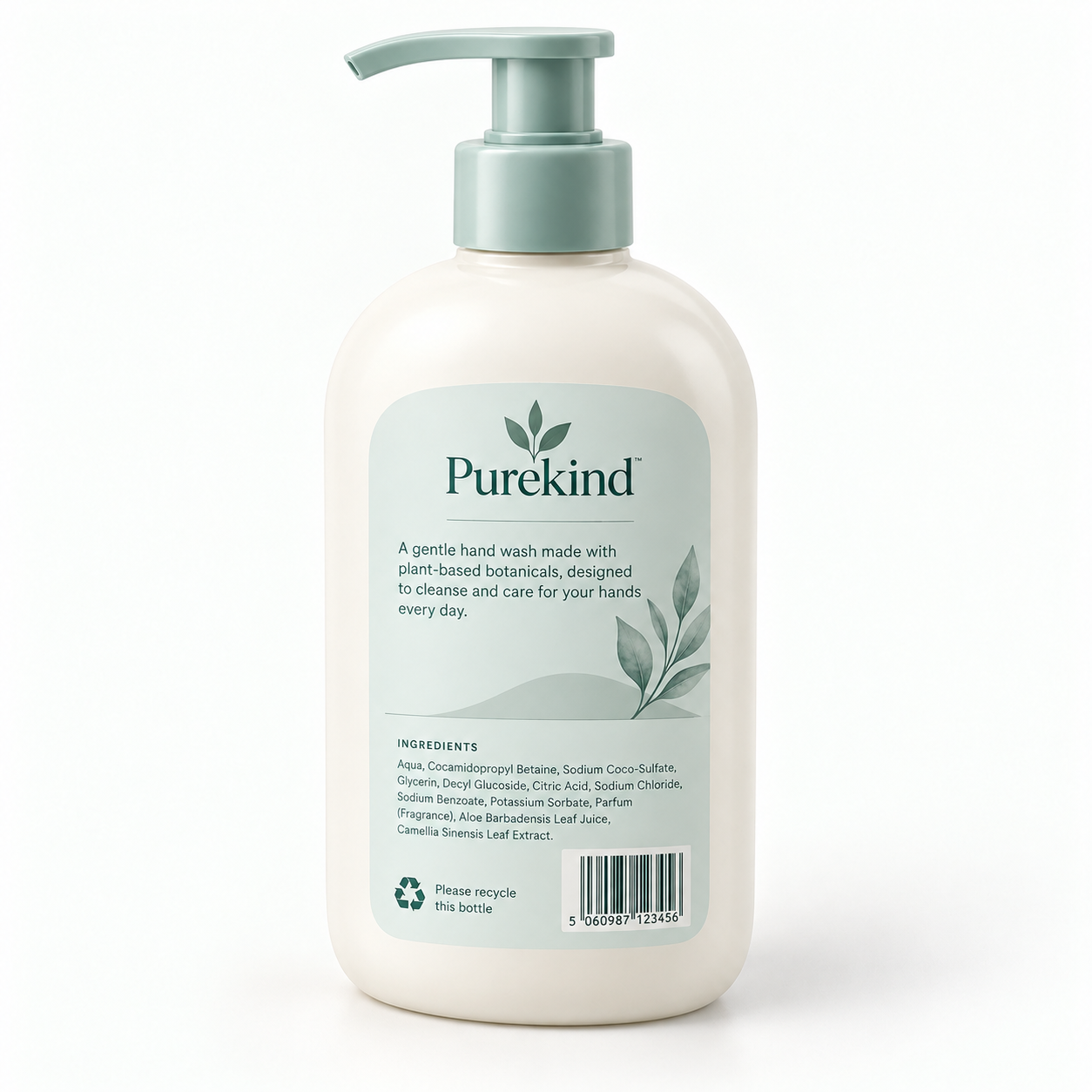 Gentle hand wash — back