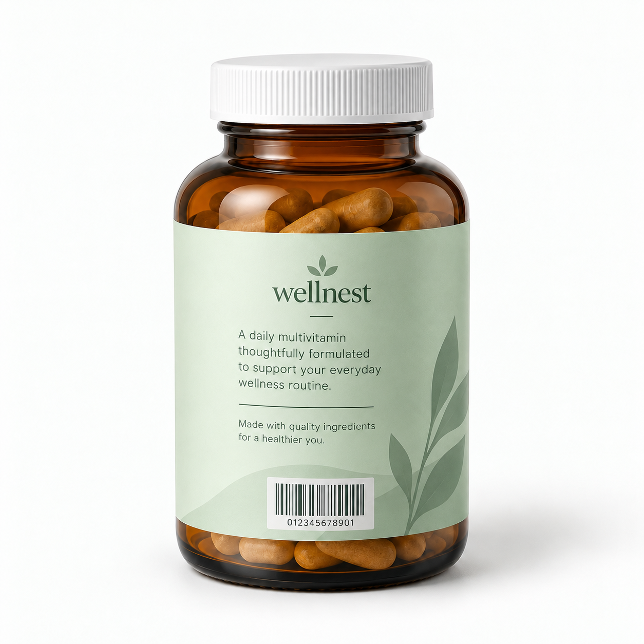 Daily multivitamin — back