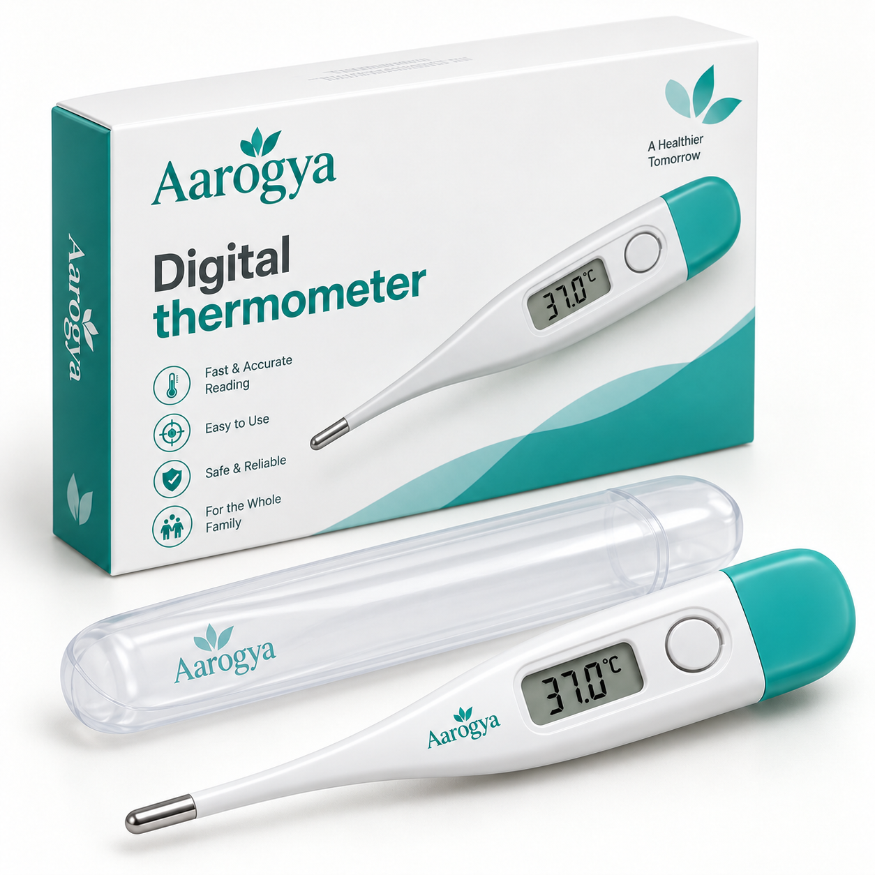 Digital thermometer — detail