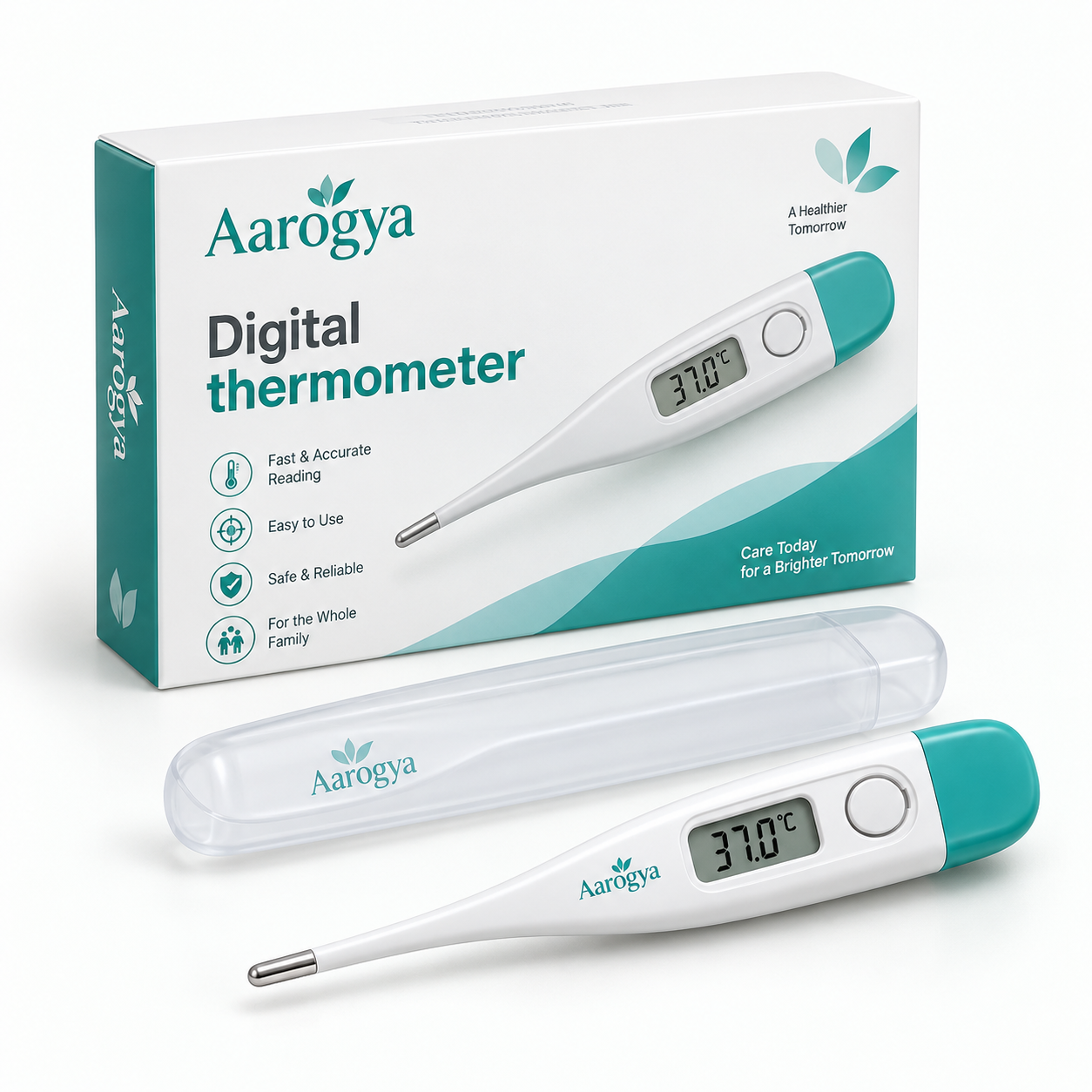 Digital thermometer — front